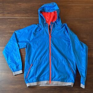 Adidas Blue and Neon Orange Jacket